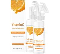 Espuma Limpiadora Facial Profunda, Desmaquillante en Espuma para Rostro y Ojos, Vitamina C y Ácido Hialurónico, Limpieza Profunda, Hidratación e Iluminación, Para Todo Tipo de Piel