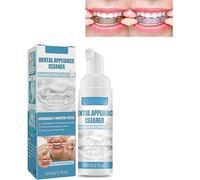 Espuma limpiadora para aparatos orales, dentaduras postizas, protectores nocturnos, retenedores y alineadores, combate el mal aliento, 60 ml (1 unidad)
