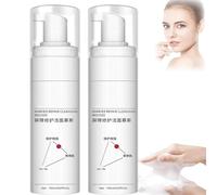 Espuma Limpiadora Reparadora de la Barrera Cutánea - 150 ml, Mousse Limpiadora Reparadora de la Barrera Cutánea, Espuma Limpiadora Suave y Calmante (2 Botellas)
