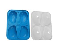 Espuma Mold, 3D Chocolate Mold, 7,48 x 5,47 x 1,97 pulgadas, mango forma de silicona Tray, 4 caavity Cake Mould, Jelly Postre Baking for Home Kitchen, Cooking Class, Wedding Instructors