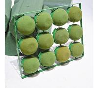 Espuma para Flores,YouXiaor 12PCS Espuma Floral para Arreglos Florales Esponja Plug In para Flores Artificiales y Frescas Ladrillos Enchufables para Arreglos Florales Corona de Espuma Floral Redonda