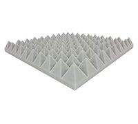 Espuma piramidal tipo 50 x 50 x 6 (gris claro) para un aislamiento acústico efectivo