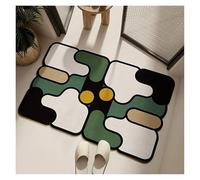 Espuma viscoelástica Alfombra de baño Alfombra de baño de tierra de diatomeas, absorbente, antideslizante y de secado rápido, ideal para baño, inodoro, decoración del hogar, diseño de rompecabezas.(St