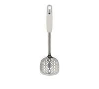 Espumadera acero inoxidable blanco con borde de silicona