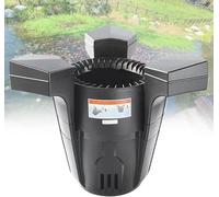 Espumadera flotante para estanques con bomba, limpiador eficiente de superficies de agua para estanques y jardines al aire libre, cable de alimentación largo, bomba de 43 W para un fácil mantenimiento
