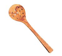 ESPUMADERA RASERA CON ABUJEROS grande DE MADERA DE OLIVO 36,5 Cm x 9cm. De larga durada. Producto de proximidad. ENVÍO GRATIS
