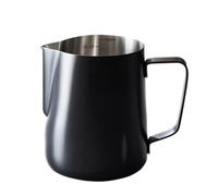 Espumador Blanco De 600ML For Jarra De Leche, Jarra De Leche For El Hogar Y La Cocina, Tazas De Café Portátiles De Acero Inoxidable, Herramientas For Café Y Té(Black 600ML)