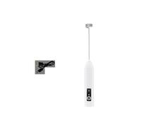 Espumador De Café Eléctrico/batidor De LECHE+batidor De Huevos MINI Licuadora De Alimentos Recargable Por USB Herramientas De Café Expreso De Tres Velocidades, Accesorios De Cocina(D-01-white)