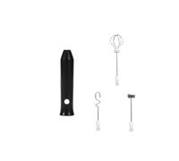 Espumador De Café Eléctrico/batidor De LECHE+batidor De Huevos MINI Licuadora De Alimentos Recargable Por USB Herramientas De Café Expreso De Tres Velocidades, Accesorios De Cocina(309-BLACK)