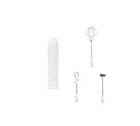 Espumador De Café Eléctrico/batidor De LECHE+batidor De Huevos MINI Licuadora De Alimentos Recargable Por USB Herramientas De Café Expreso De Tres Velocidades, Accesorios De Cocina(309-WHITE)