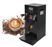 Espumador de leche, 12 L/3,2 galones, máquina automática para espumar café a vapor, de acero inoxidable 304 de alta resistencia, con pantalla táctil LCD, color negro.