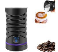 Espumador de leche 4 en 1, vaporizador de leche eléctrico, espumador de leche automático para calentar leche caliente y fría con revestimiento antiadherente, espuma de leche para chocolate caliente