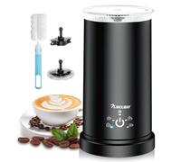 Espumador de Leche 5 en 1 Eléctrico 600W 350ML Espumador Automático con Revestimiento Antiadherente Espuma Caliente y Fría, Calienta Leche, Fácil de Usar y Limpiar, para Café, Latte y Capuchino