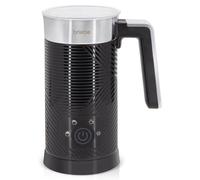 briebe Elegance Espumador de Leche Eléctrico Calentador 4 en 1, Espuma Fría/Caliente 130ml para Café Latte, Capuchino, Macchiato, Leche Caliente 300ml, Milk Frother, Libre BPA, 500W, Diseño Negro