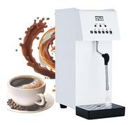 Espumador de leche, cafetera espresso totalmente automática, 5 ajustes de temperatura, varillas de vapor individuales de 360°, tanque de acero inoxidable de 6 l, pantalla LED, dispensador de
