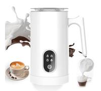 Espumador de leche casero, 580 ml de gran capacidad, potencia de 400 W, espuma y calentamiento rápidos, botón de función cuatro en uno, utilizado para hacer espuma de leche caliente, calentar l white