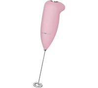 Espumador de leche Clatronic, MS 3089, espuma de leche en segundos, carcasa de tacto suave, quirl de acero inoxidable, fácil limpieza, funcionamiento con pilas, color rosa