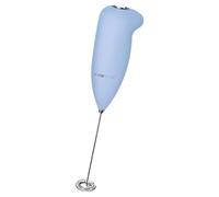 Espumador de leche Clatronic, MS 3089, espuma de leche en segundos, carcasa de tacto suave, quirl de acero inoxidable, fácil limpieza, funcionamiento con batería, color azul
