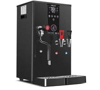 Espumador de leche comercial, caldera doble automática de 3000 W con capacidad de 20 L, espumador y caldera de vapor integrados, bandeja de goteo extraíble, boquilla de 360° para tiendas de café y