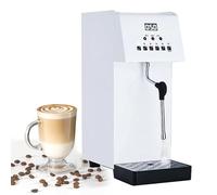 Espumador de leche comercial, vaporizador automático de agua hirviendo con una sola varilla y rotación de 360°, vaporizador de leche y café de 2500 W con pantalla LED, dispensador de agua hi