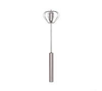 Espumador de leche con batidor de huevos para batidor semiautomático para uso en espuma de café, agitación con leche y batido (M)