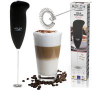 Espumador de Leche con Carcasa de Goma, de Acero Inoxidable, Ideal para Cappuccino, Cacao y Té Matcha, Espuma Rápida en , Funciona con Pilas AA