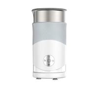 Espumador de leche de acero inoxidable automático 4 modos caliente frío | Jarra extraíble de acero inoxidable con funda protectora de silicona para un agarre seguro y fácil cuidado