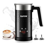 Espumador de Leche Eléctrico 4 en 1 - Espumador Automático de Leche de 300 ml de Gran Capacidad Vaporizador de Leche Silencioso para Espuma de Leche Fría Caliente Chocolate Caliente Latte Capuchino