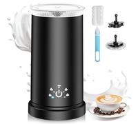 Espumador de Leche Eléctrico 5 en 1 Espumador de Leche Automático 350ML 600W con Revestimiento Antiadherente Espuma de Leche Caliente y Fría y Leche Caliente para Café, Latte, Cappuccino