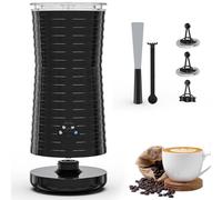 Espumador de Leche Eléctrico, Calentador Leche 4 en 1, para Espuma Caliente y Fría, 240ml 400W, Negro
