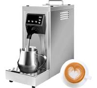 Espumador De Leche Eléctrico Comercial, (220V) 1450W, Máquina Espuma A Vapor, Con Depósito Extraíble 800 Ml, Temperatura Ajustable 40°C A 90°C