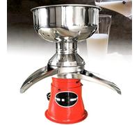 Espumador de leche eléctrico de acero inoxidable, 10500 RPM de alta velocidad para un descremado eficiente de leche de cabra y vaca, 50 L/h de salida con recipiente de 5 L.