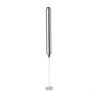 Espumador de leche eléctrico de mano para café y bebidas, funcionamiento automático, batidor de acero inoxidable, cuerpo de aleación de aluminio, tamaño compacto, 4,2 x 2,8 x 27,5 cm, fácil (2)