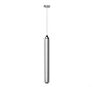 Espumador de leche eléctrico de mano para espumar mezcla y batir batidor de acero inoxidable Cuerpo de aleación de aluminio Operación de un solo toque Tamaño compacto (1)