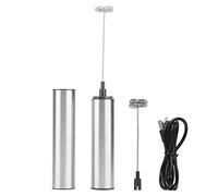 Espumador de leche eléctrico |Espumador/batidora/batidora de mano de acero inoxidable de 13000 RPM |Recargable USB para Café/Matcha/Chocolate Caliente |2 velocidades, batería de