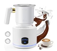 Espumador de Leche Eléctrico, Espumador de Leche Automático 4 en 1 para Fría y Caliente 400W 430ml, para Espuma Fría y Caliente, Capuchino, Latte,Diseño Dividido,Apto para Lavavajilla