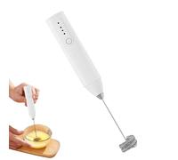 Espumador de leche eléctrico, espumador de leche de café - Mezclador de espumador de café inalámbrico | Batidor de crema recargable, Gadget de cocina de 3 velocidades, baguette de Latte po