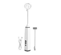 Espumador De Leche Eléctrico - Mini Mezclador Portátil De Mano Potente De 3 Velocidades - Varilla Batidora Mezcladora Para Café,Para Lattes, Clara De Huevo, Chocolate Caliente, Bebidas Y Cacao En Polv