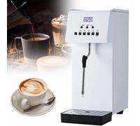 Espumador de leche, hervidor de agua y eléctrico comercial, acero inoxidable 304 con pantalla LED, resistencia al agua IPX3, ideal para cafeterías y cafés.