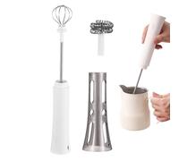 Espumador de leche - Mezclador de bebidas eléctrico recargable | Varilla de espuma, licuadora de bebidas, batidora de mano para el hogar, cafetería, mañana, fin de semana, brunch, cena, fiesta, reunió