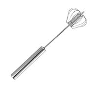 Espumador De Leche Portátil - Batidor De Huevos De Acero Inoxidable, Batidora De Mano Giratoria | Batidor Semiautomático, Utensilios De Cocina Para Huevos Revueltos, Espumador De Leche, Batidoras