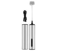 Espumador de leche recargable de mano eléctrico de mano, batidor de bebidas, mezclador de bebidas espumador para café con leche, capuchino, mezclador de mano recargable por USB
