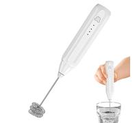 Espumador de leche recargable de mano mezclador eléctrico de 3 velocidades | Espumador de café recargable de mano para proteínas, café, bebidas, latte, huevo crema en polvo