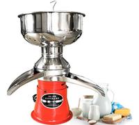 Espumador de leche, separador centrífugo de crema de leche de 50 l/h, separador de crema de leche fresca eléctrico de 180 W, acero inoxidable, recipiente de acero inoxidable 304 para leche f