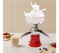 Espumador de leche, separador de crema de leche eléctrico, centrífuga de alta eficiencia de 13,2 gal/h para leche fresca y elaboración de queso, ideal para granjas lecheras y uso doméstico.