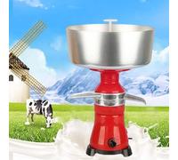 Espumador de leche, separador de crema de leche eléctrico, desnatador centrífugo de acero inoxidable para leche fresca de vaca, oveja y cabra, máquina para hacer mantequilla.