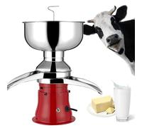 Espumador de leche, separador de crema de leche eléctrico, máquina centrífuga de acero inoxidable para mantequilla y crema caseras, ideal para procesar leche de cabra.