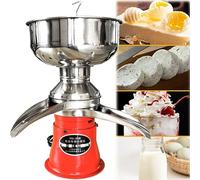 Espumador de leche, separador de crema de leche fresca eléctrico de 180 W, separador centrífugo para quesería, separador de leche de cabra, separador de crema de mantequilla para batidos, má