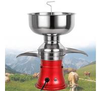 Espumador de leche, separador de crema de leche, separador de crema fresco eléctrico de 50 l/h con recipiente de 8 l de capacidad para leche de vaca, ideal para granjeros.