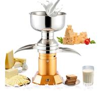 Espumador de leche, separador de crema eléctrico, máquina separadora de mantequilla y leche de 50 l/h, máquina centrífuga de crema profesional con recipiente de leche de 8 l, separador de es